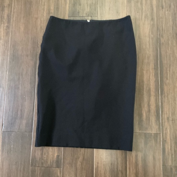 HACHE Made In Italy Black Career Straight Skirt Size 42 US 6 - Picture 1 of 8